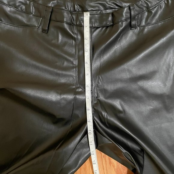 Vintage Kathy Ireland 90s Y2K PVC Faux Leather Pants NWOT - Picture 7 of 10